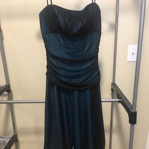 Black and Turquoise Dress
